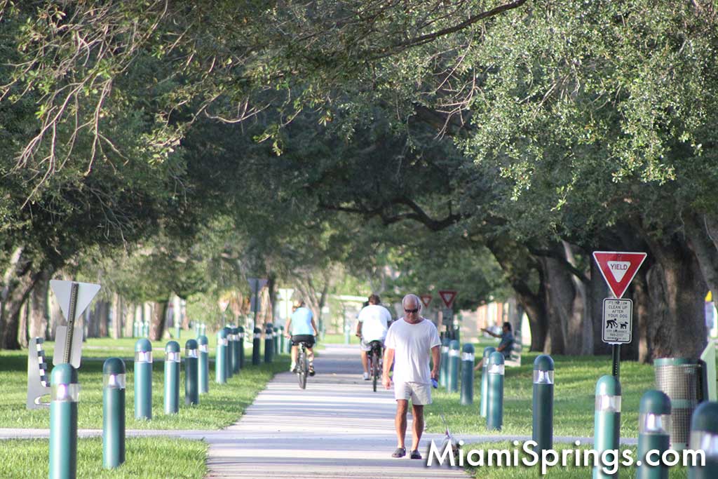 Curtiss Parkway Bike Path Miami Springs, Florida