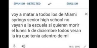 Possible Hoax: Online School Threat at MSSH School Threat at Miami Springs Senior High