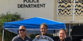 Jimmy Pino supporting Miami Springs Police
