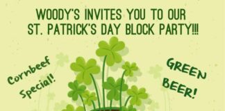 St. Patrick’s Day Block Party at Woody’s Backyard Grill Woody's Backyard Grill St. Patrick's Day Block Party