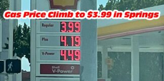 Gas Prices Sky Rocket in Springs Gas Prices Climb to $3.99 / Gallon in Springs