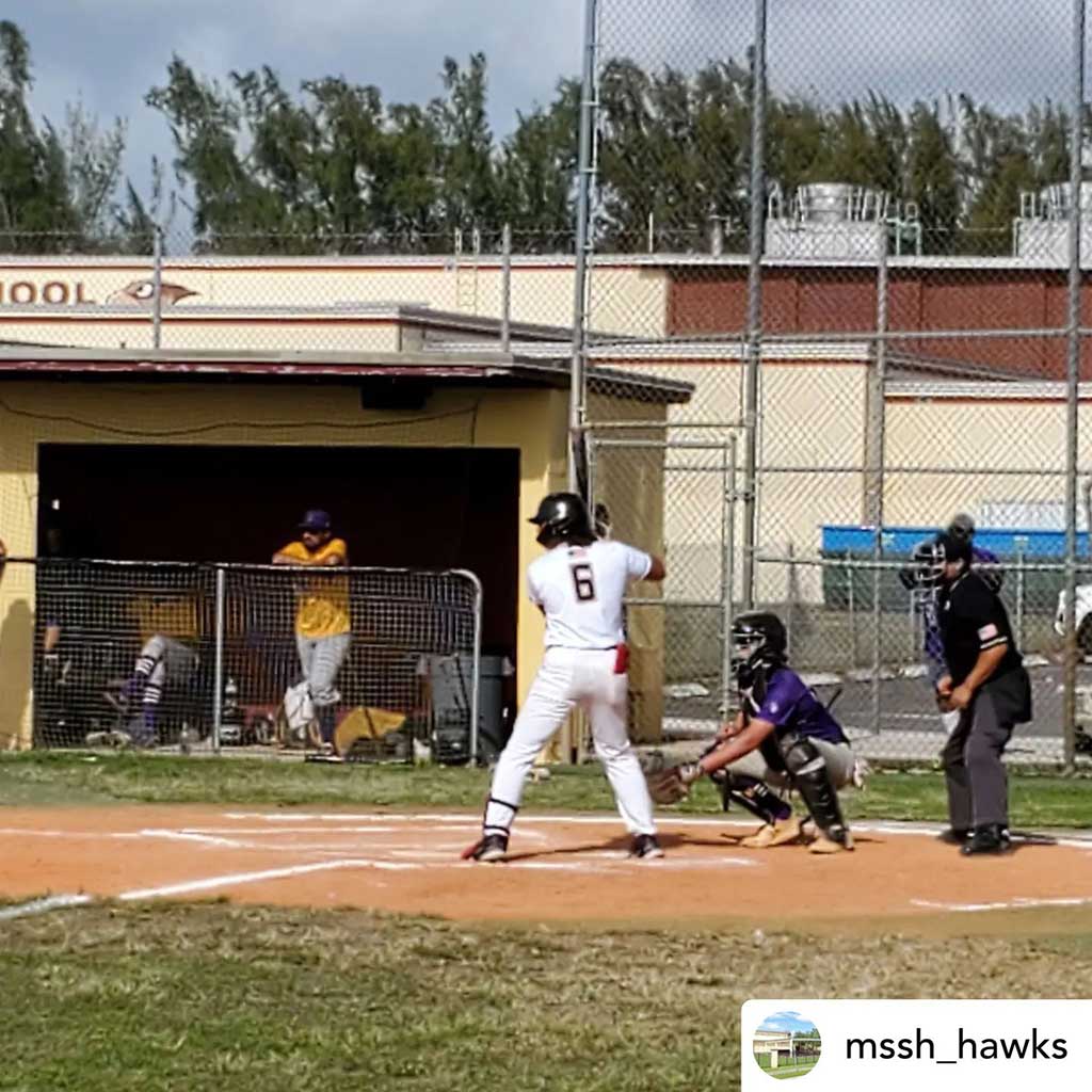 Miami Springs Senior High Baseball (photo credit @mssh_hawks)