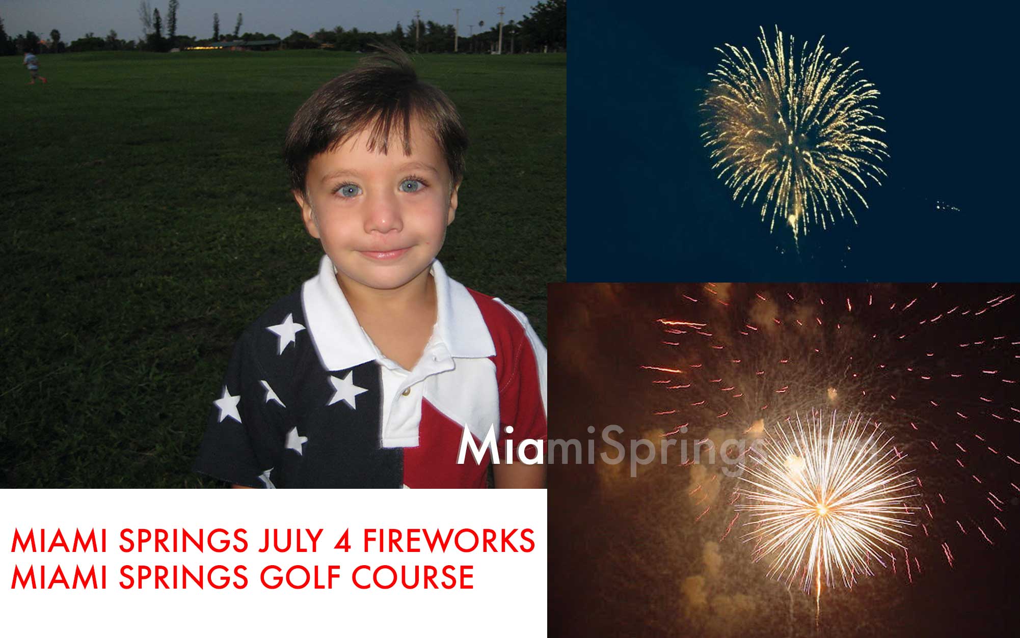 Miami Springs Fireworks at the Miami Springs Golf Course