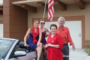 Bob Best, Family, and Rebeca Sosa at Miami Springs 4th of July Parade