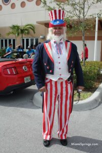 Uncle Sam at Miami Springs 4th of July Parade