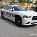 Miami Springs Police at Miami Springs 4th of July Parade