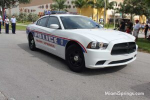 Miami Springs Police at Miami Springs 4th of July Parade