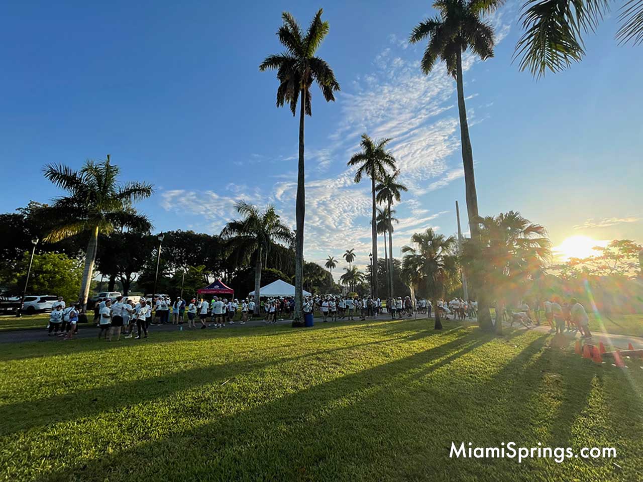 Big Crowd at the SebastianStrong 5k in Miami Springs