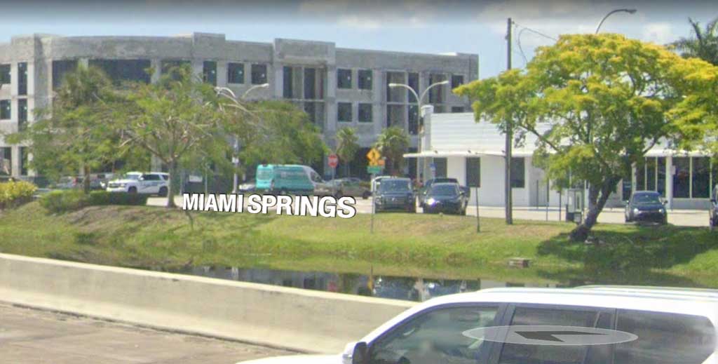 Miami Springs Canal Wide Sign