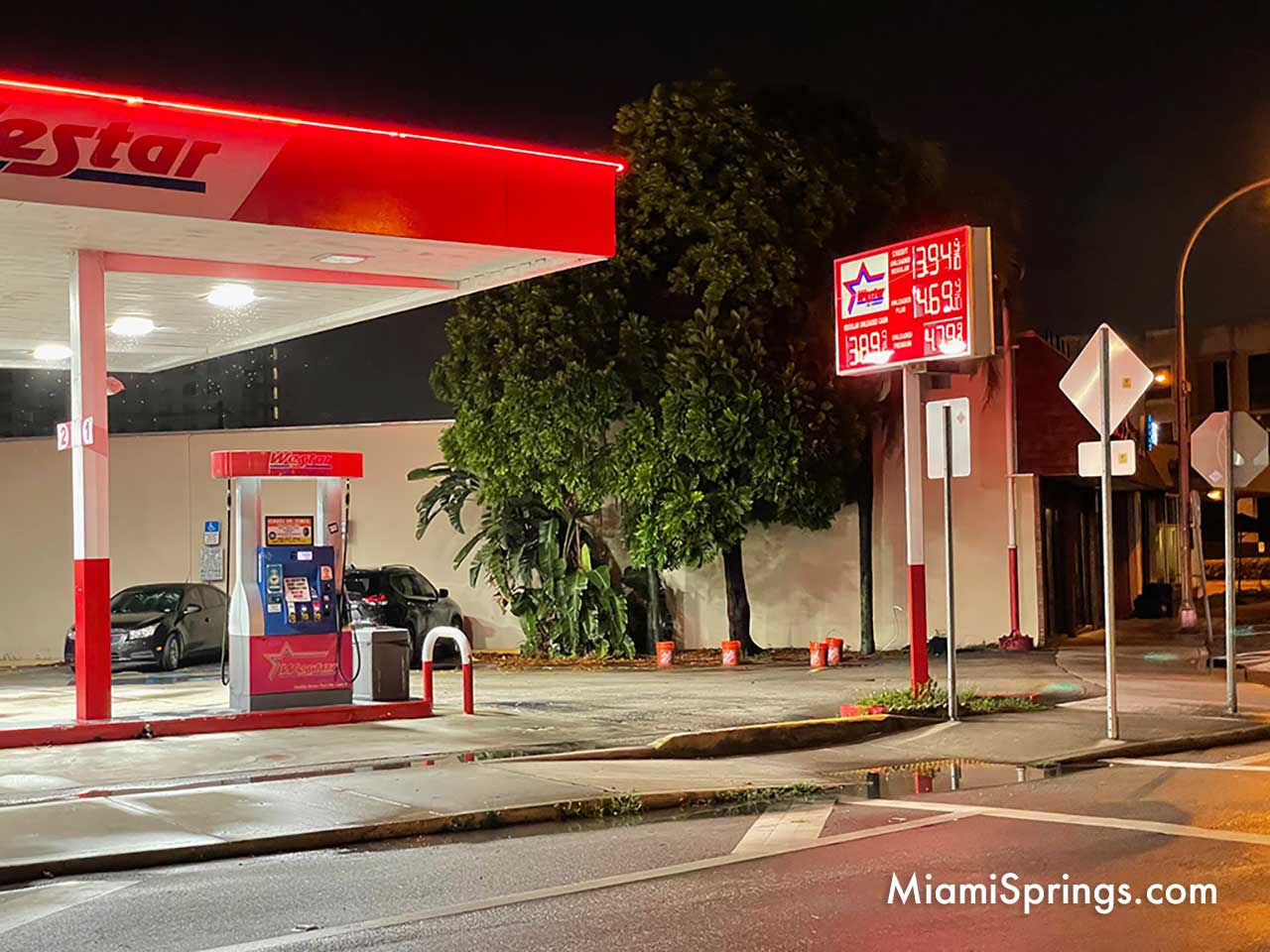Westar Miami Springs Gas below $4 / gallon