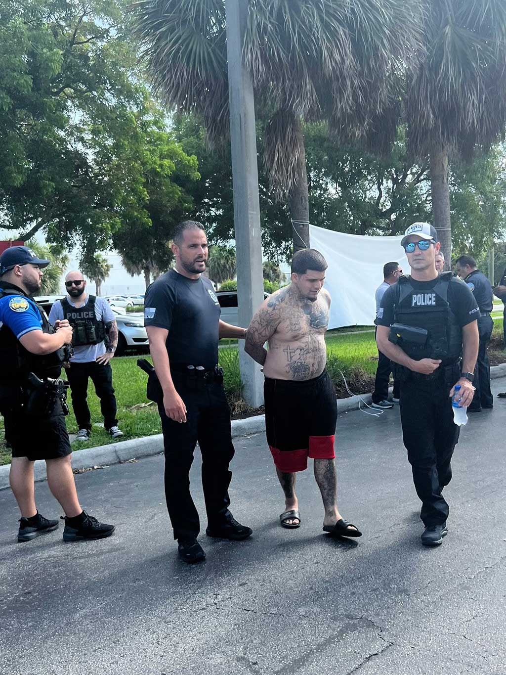 Miami Beach Police Arrest Suspect at Miami Springs Hotel (Photo courtesy Miami Beach Police)