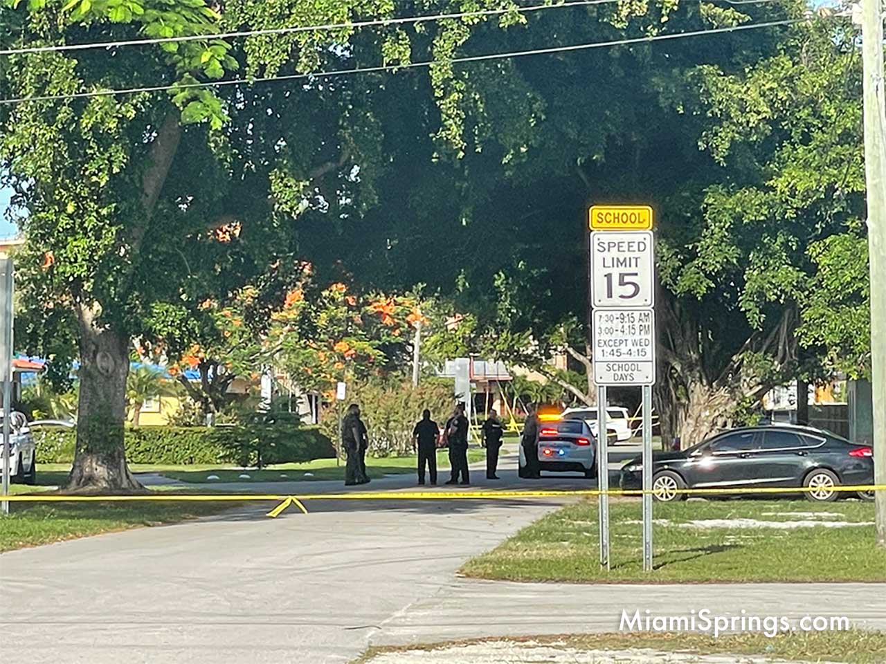 Miami Springs Police Investigation on Eastward Drive
