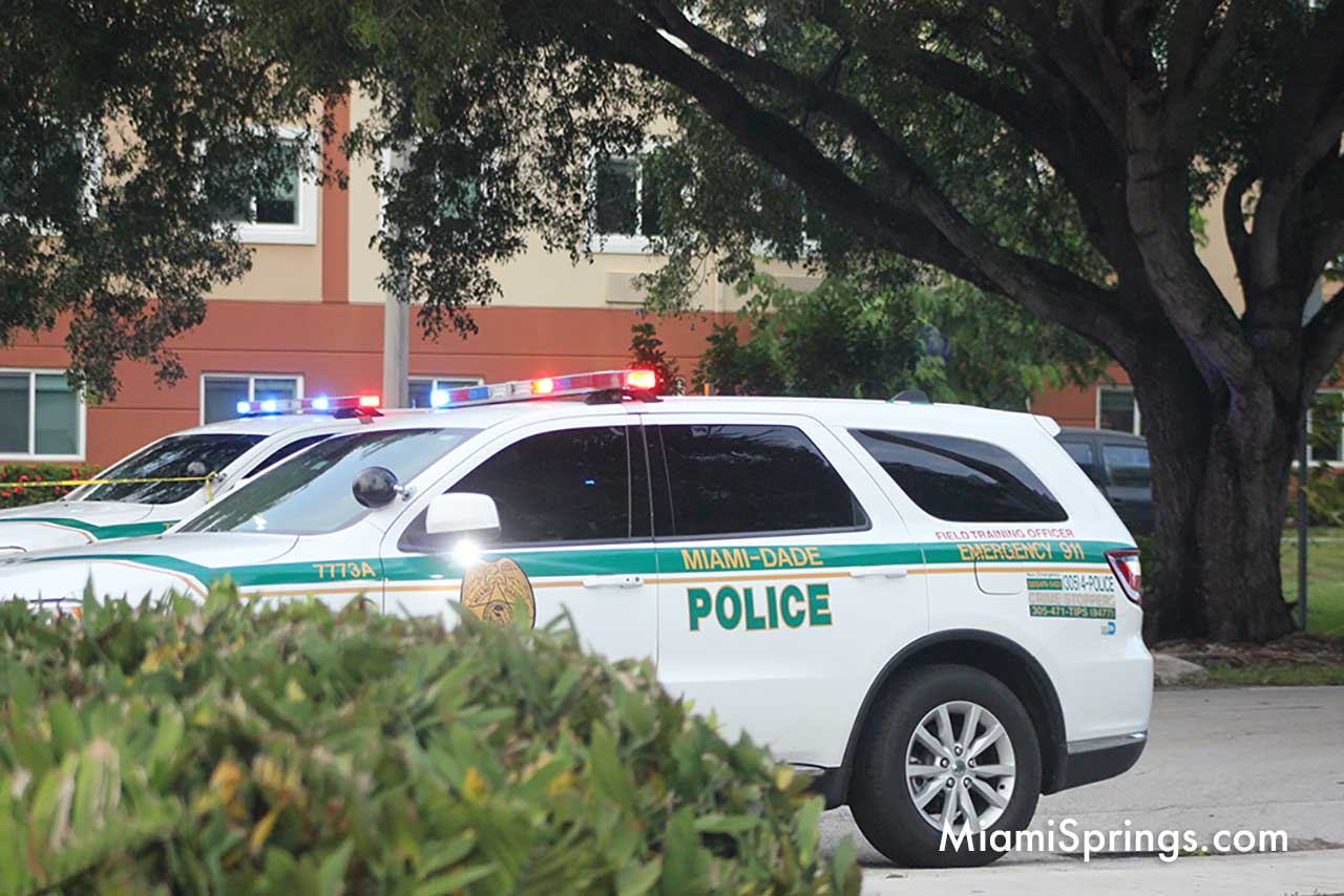 Miami-Dade Police at the Extended Stay America on Fairway Drive