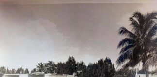 Post War:  1956 Standard Oil Service Station on the Circle in Miami Springs 1956 photo of Jim Curry’s Standard Oil Service Station on the Miami Springs Circle at 1 Palmetto Drive.