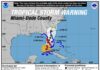 TROPICAL STORM WARNING ISSUED FOR MIAMI-DADE COUNTY Tropical Storm Warning in Miami-Dade County