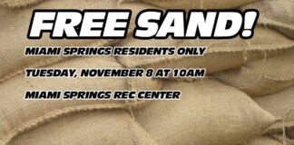 FREE SAND:  Tuesday at Rec Center free sand