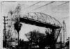 Outgoing Lift Bridge In The Up Position in 1954