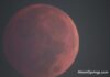 Moon over Miami Springs Blood Red Lunar Eclipse over Miami Springs