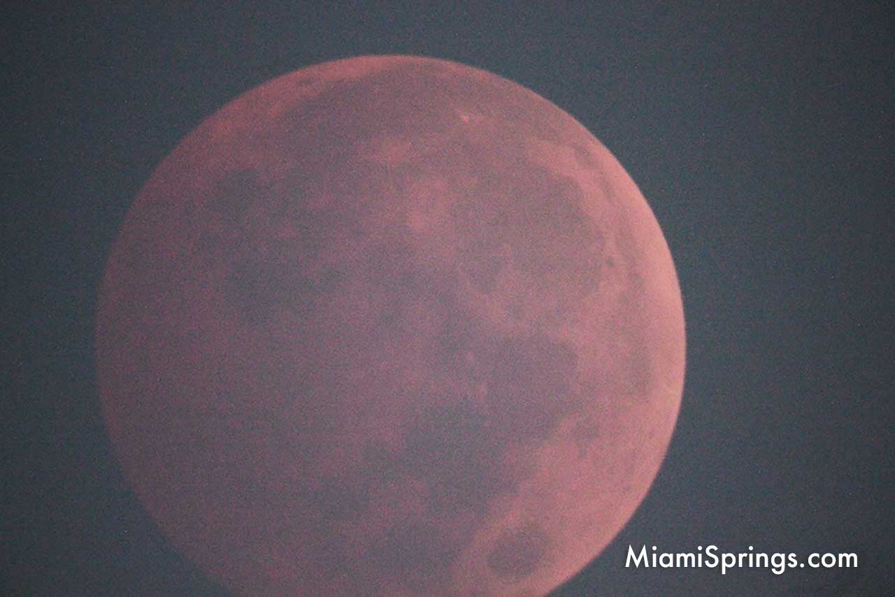 Blood Red Lunar Eclipse over Miami Springs