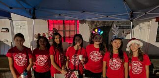 Girl Scouts Polar Express Holiday Trolley Tour of Miami Springs Miami Springs Girl Scouts at the Train Station