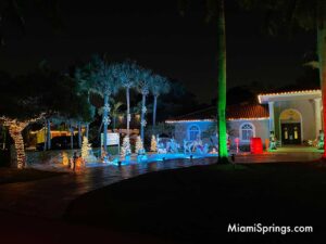 Miami Springs Home Decorated for Christmas