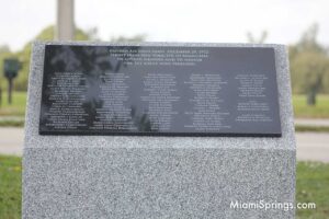 Eastern Airlines Flight EA401 Memorial in Miami Springs honors the 101 souls who perished on December 29, 1972
