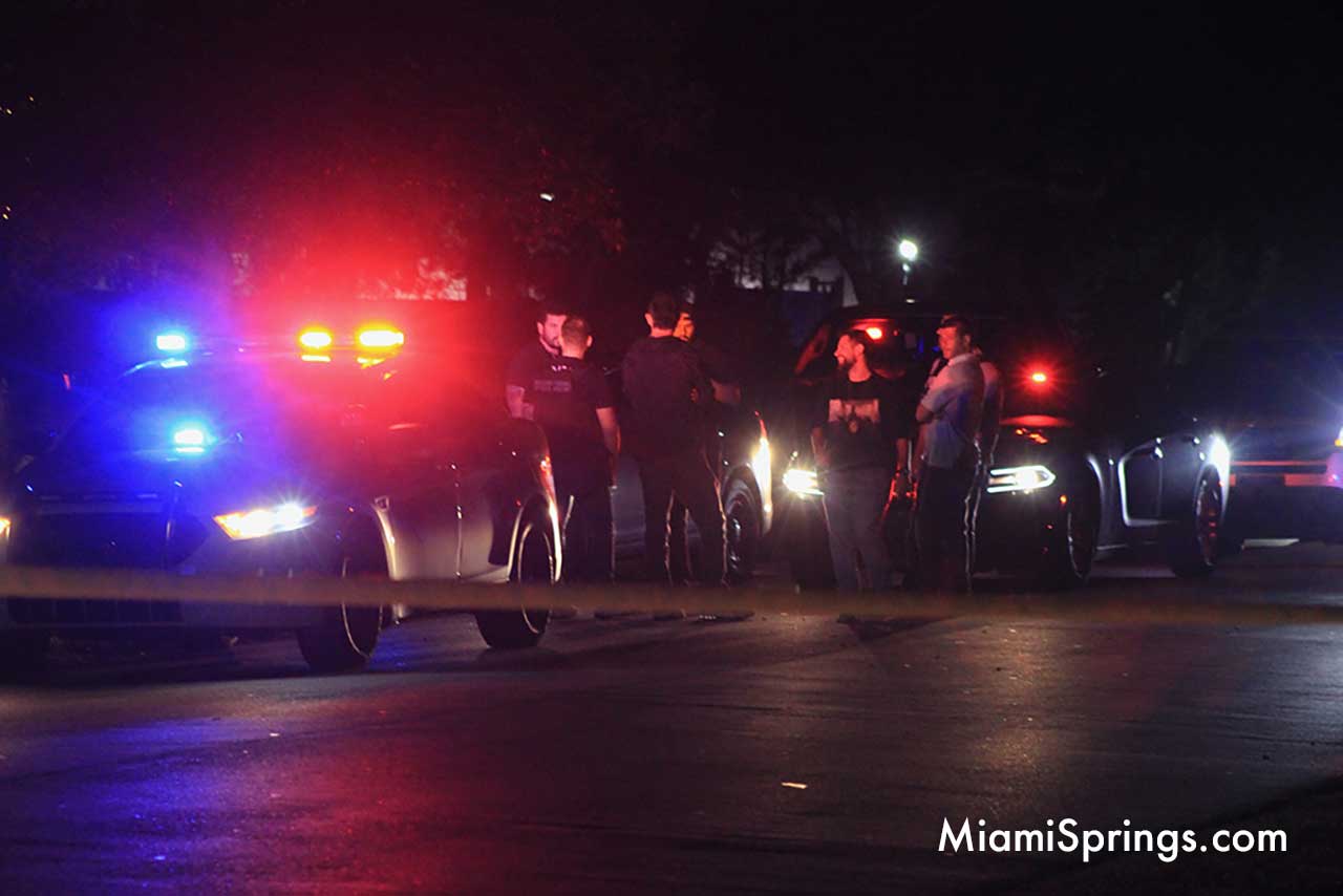 Miami Springs Police responding to shooting incident on the 600 block of South Drive