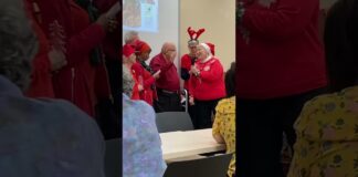 Christmas Fun at the Senior Center
