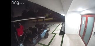 Alleged Golf Cart Thief Caught on Camera ALLEGED GOFT CART BANDIT