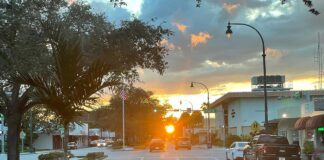 Election Season is Here Sunset on Westward Drive near City Hall