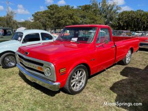 Red Chevy Pickup at the Inaugural Car Show at the Miami Springs Historical Society Museum