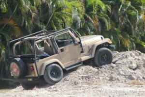 Jeep Off-Roading at the Inaugural Car Show at the Miami Springs Historical Society Museum