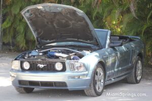 Ford Mustang Convertible at the Inaugural Car Show at the Miami Springs Historical Society Museum