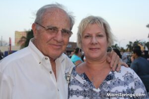 Phil Webb and his wife at the Miami Springs Senior High Mega Reunion sponsored by MiamiSprings.com