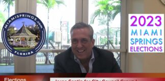 Interview with Jorge Santin Candidate for Miami Springs City Council Group I