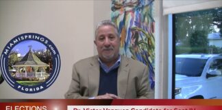 Interview with Dr. Victor Vazquez Candidate for Miami Springs City Council