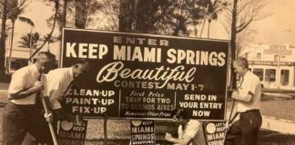 Helping Keep Miami Springs Beautiful In 1965