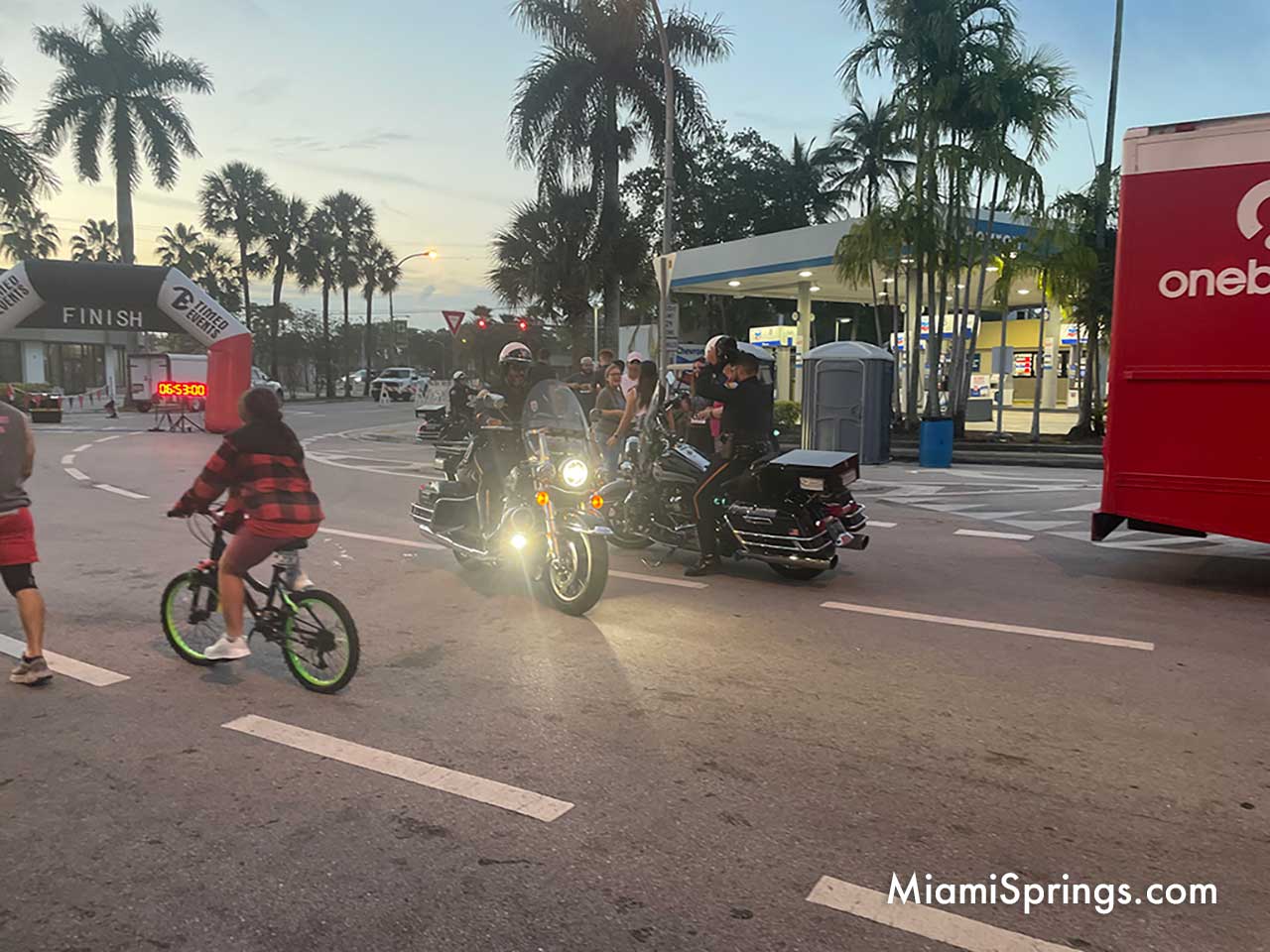 Miami Springs Police at the River Cities Festival 5k 2023
