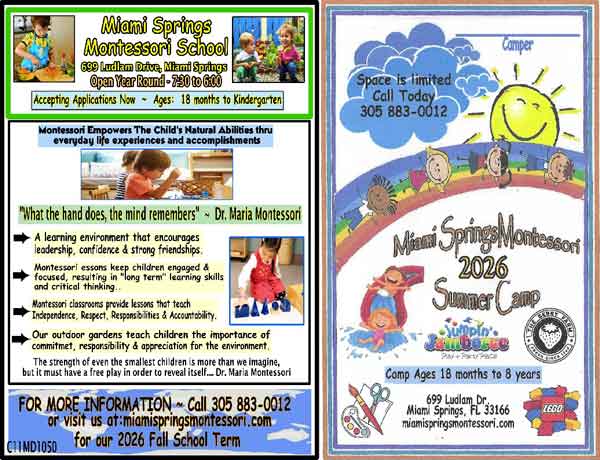Miami Springs Montessori Summer Camp