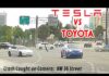 Crash Caught on Camera:  Tesla vs Toyota at NW 36 Street