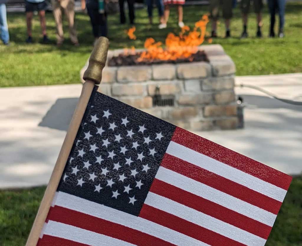 Miami Springs Cubs Scouts Pack 425 were joined by Scouts BSA Troop 334 on Memorial Day at the War Memorial in Miami Springs (Photo Credit: Miami Springs Cub Scouts, Pack 425)