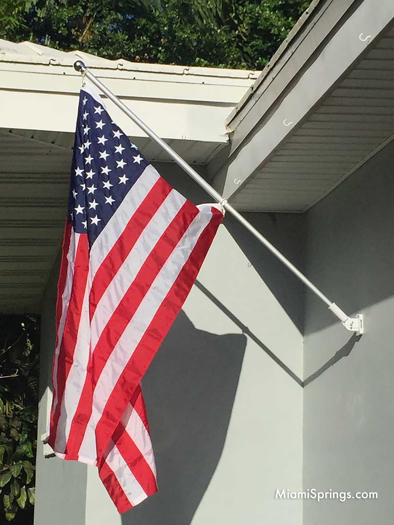 American Flag at Miami Springs Residence