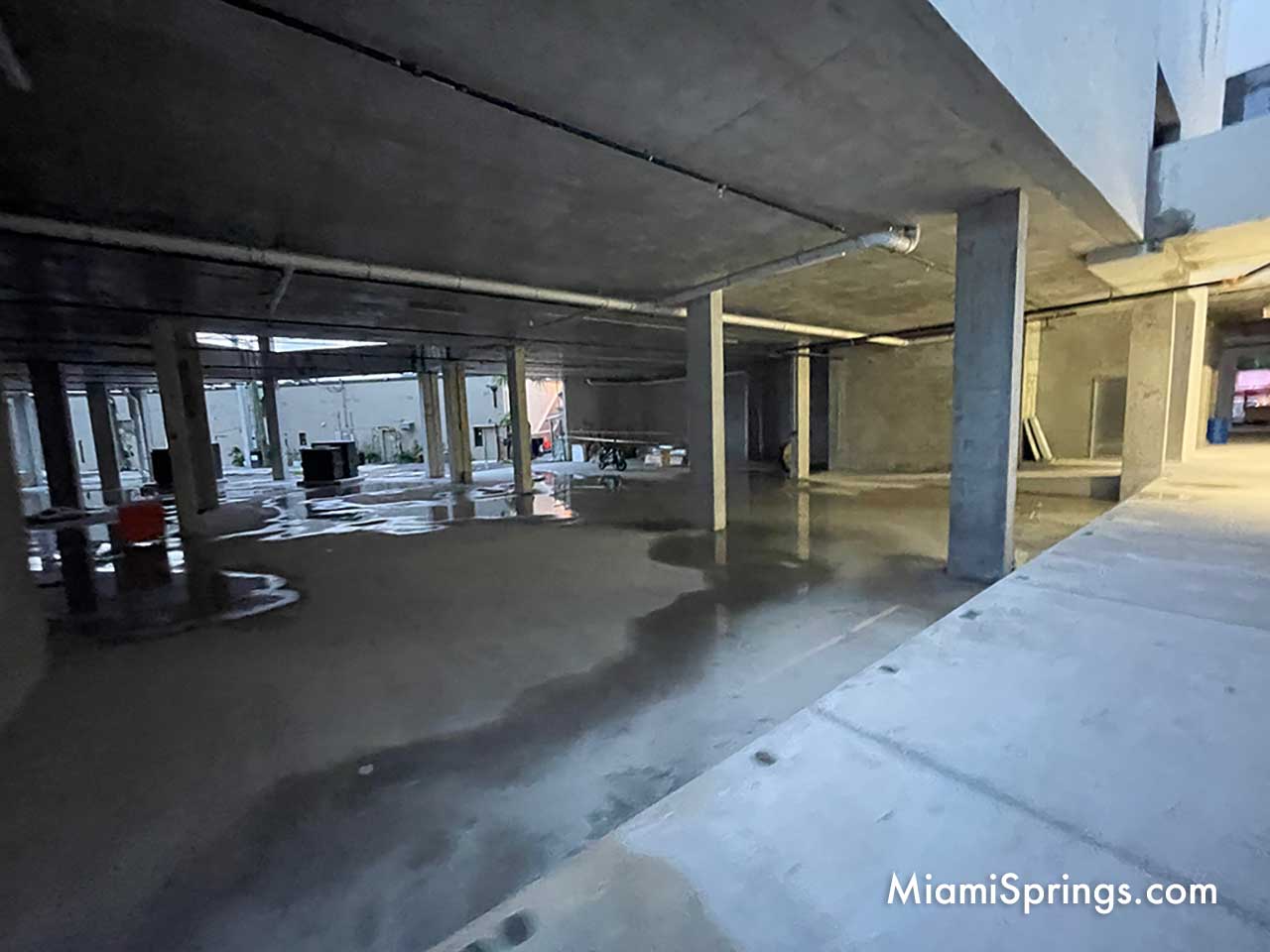 Ground Floor of the Parking Garage at the Miami Springs Town Center located at One Curtiss Parkway in Miami Springs (Photo Credit: MiamiSprings.com)