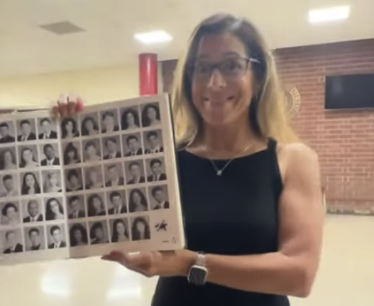 Class of 1993 Alum Alyce is showing off the guns! (Photo Credit @mssh_hawks @officialmsshalumni)