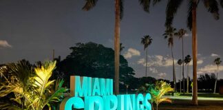 Top 10 Things to do in Miami Springs Miami Springs Sign at Curtiss Parkway