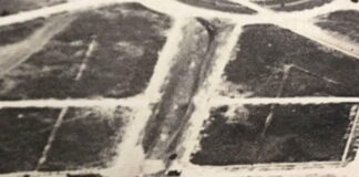 Westward Drive (then called Broadway) in 1925 by Ken Wilde Historian Miami Springs Historical Society