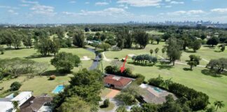 Average Miami Springs Home Prices Exceed $1 Million Miami Springs Golf Course Home (courtesy The Leonard Real Estate Group)