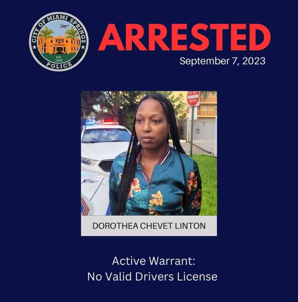 Surprise Warrant Uncovered During Routine Traffic Stop | MiamiSprings ...