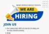 Miami Springs Middle School is Hiring