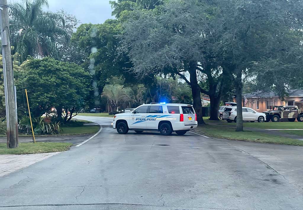 Miami Springs Police on Hunting Lodge Drive